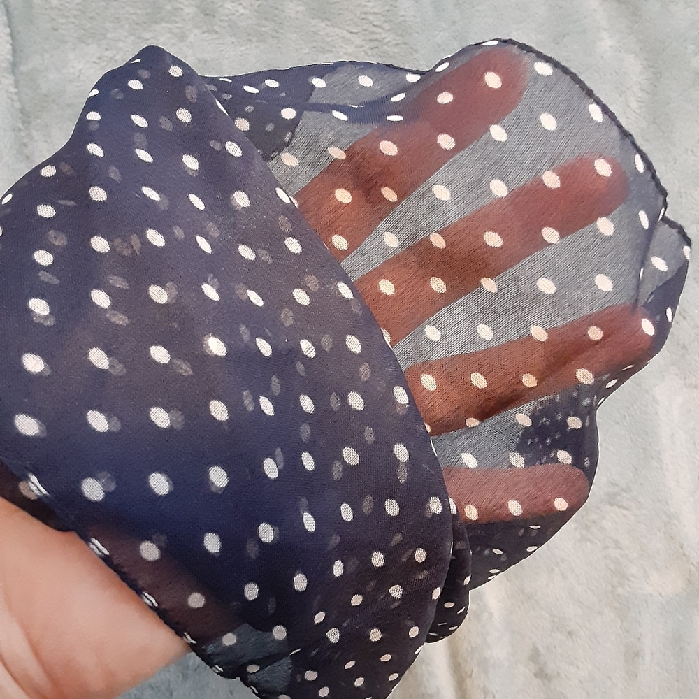 Old Navy Classic Navy Polka Dot Handkerchief